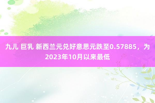 九儿 巨乳 新西兰元兑好意思元跌至0.57885，为2023年10月以来最低