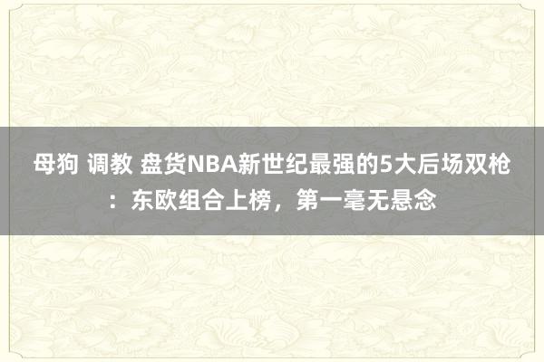 母狗 调教 盘货NBA新世纪最强的5大后场双枪：东欧组合上榜，第一毫无悬念