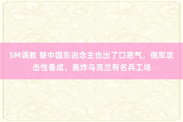 SM调教 替中国东说念主也出了口恶气，俄军攻击性看成，轰炸乌克兰有名兵工场