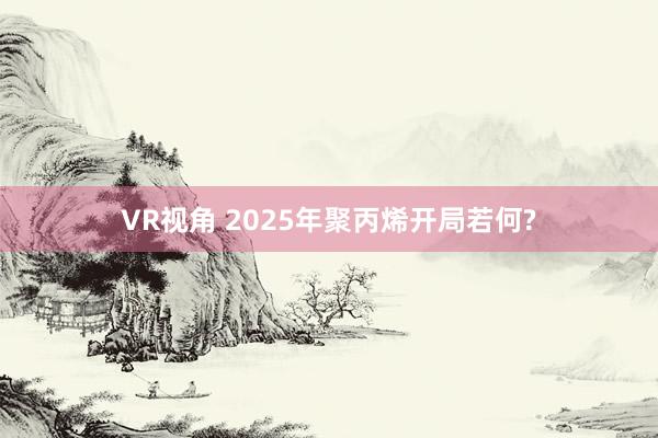 VR视角 2025年聚丙烯开局若何?